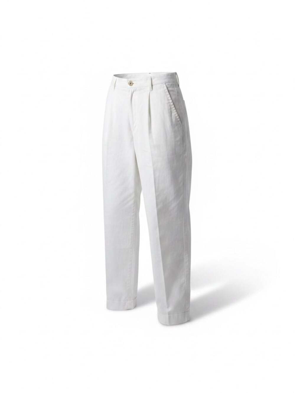 Mix It Vintage White 100% Cotton Pleated Trousers Pants Size 11/12